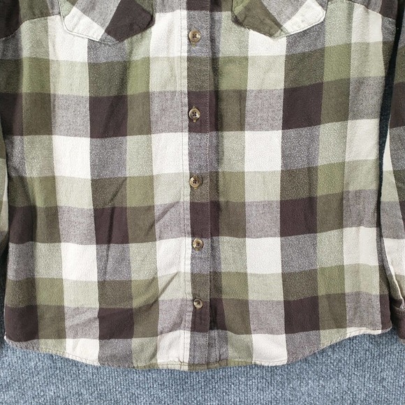 Gander Mountain Guide Series Mens Button-Up Shirt Multi Small Check Pockets - Picture 4 of 12